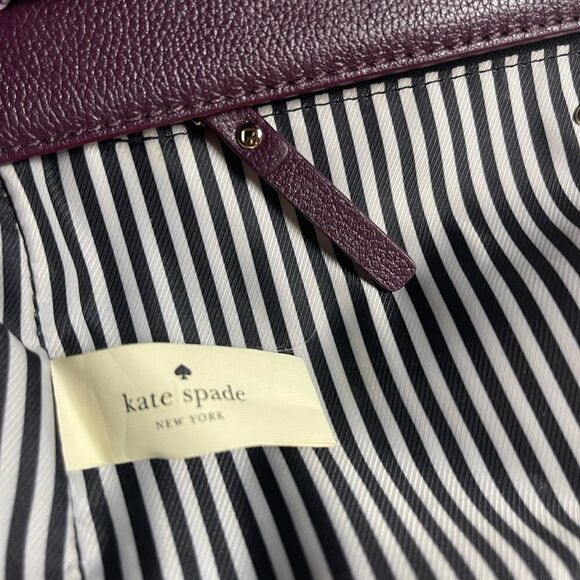 Kate Spade Carmel Court Kaela leather purple & lavender shoulder/ crossbody bag - Picture 15 of 16